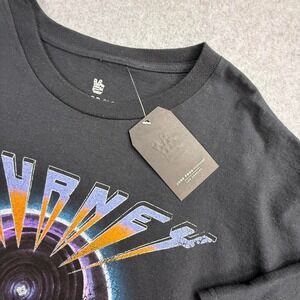 Junk Food Journey T-Shirt Mens XXL Black NWT Frontiers World Tour 1983 Graphic